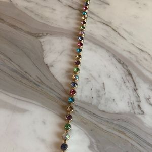 Awesome rainbow crystal choker